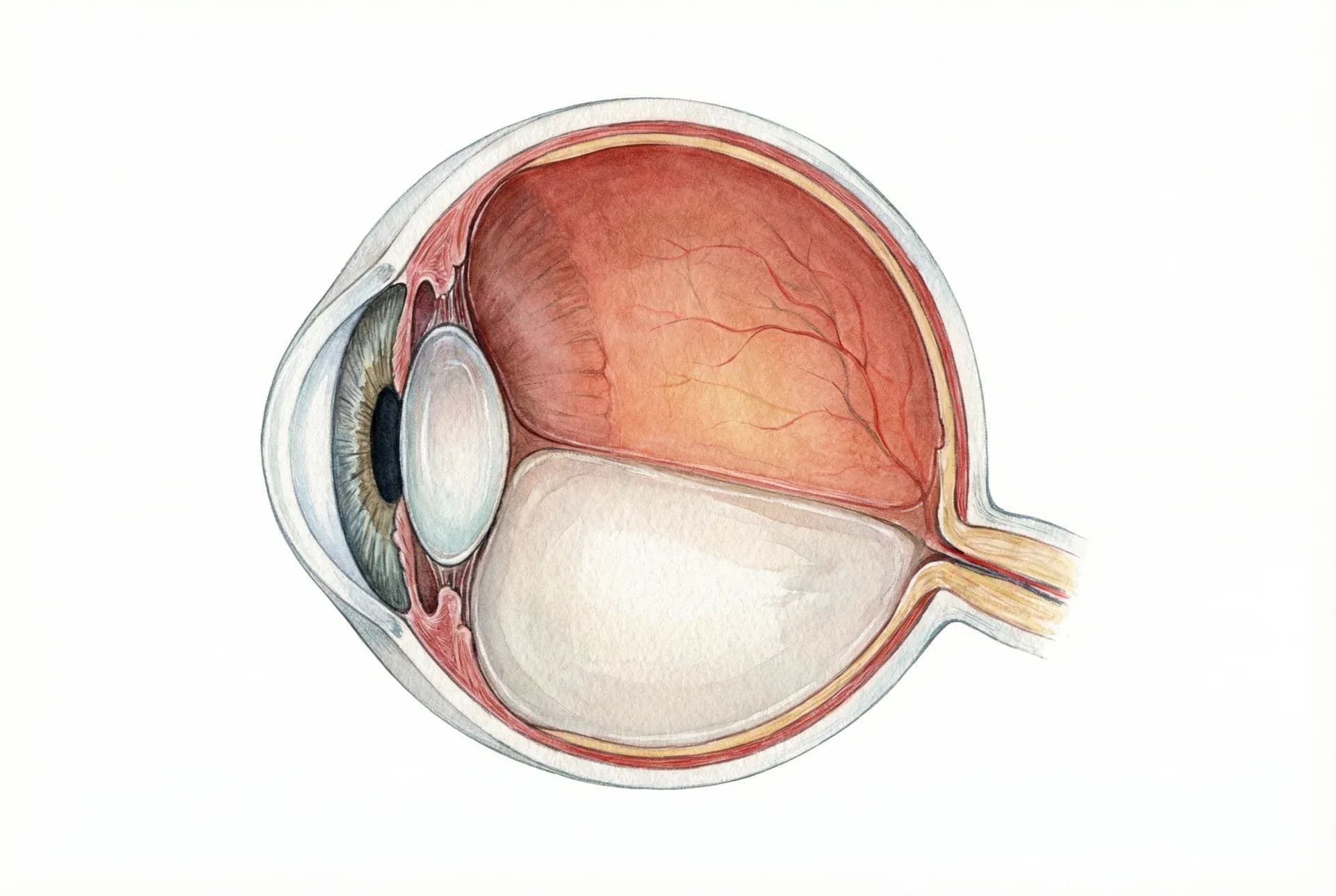 Cross-section of the human eye